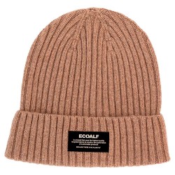 шапка,всички,шапки,ecoalf,thick,beanie,dark,sand,melange,(beige,brown)