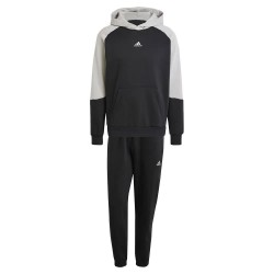 анцуг,мъжки,анцузи,adidas,sportswear,fleece,colorblock,tracksuit,black,mgh,solid,grey,(black)