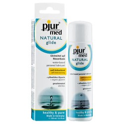 хигиена,тяло,pjur,med,natural,glide,100ml,waterbased,lubricant,clear,(clear)