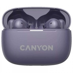 слушалки,слушалки,canyon,10,tws,wireless,earphones,purple