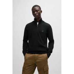 блуза,мъжки,пуловери,boss,kanobix,s,10265846,half,zip,sweater,black