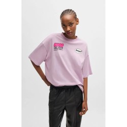 Тениска HUGO B 2 10262283 short sleeve T-shirt - Purple (Light / Pastel Purple) тениска,мъжки,тениски,дамски,тениски,hugo,b,2,10262283,short,sleeve,t,shirt,purple,(light,pastel,purple)