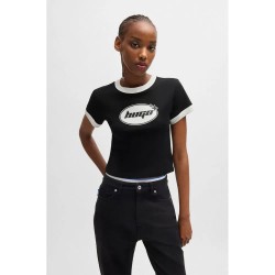 тениска,дамски,тениски,hugo,dalia,b,10266272,short,sleeve,t,shirt,black