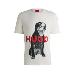 тениска,мъжки,тениски,hugo,dayaking,10260122,short,sleeve,t,shirt,white,(natural)