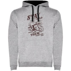 суичър,мъжки,пуловери,kruskis,stay,wild,two,colour,hoodie,heather,grey,black,(grey)