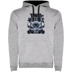 суичър,мъжки,пуловери,kruskis,two,wheels,two,colour,hoodie,grey,(heather,grey,black)