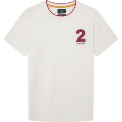 тениска,мъжки,тениски,hackett,heritage,number,short,sleeve,t,shirt,winter,white,(white)