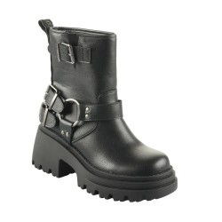 обувки,дамски,боти,дамски,високи,обувки,за,ходене,buffalo,bravr,biker,lo,boots,black