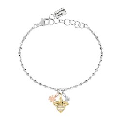 бижутерия,le,petite,story,charms,story,bee,flower,16.5,3,cm,bracelet,golden,(white)