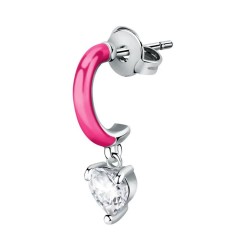 бижутерия,le,petite,story,cystal,fuschia,enamel,earrings,pink,(silver)