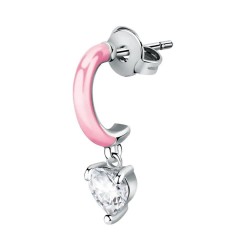 бижутерия,le,petite,story,cystal,pink,enamel,earrings,silver,(silver)