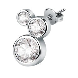 бижутерия,le,petite,story,exigo,bezel,3,earrings,silver,(white)