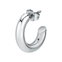 бижутерия,le,petite,story,steel,post,c,hoop,15,mm,earrings,silver,(silver)