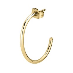 бижутерия,le,petite,story,steel,post,c,hoop,30,mm,earrings,golden,(gold,golden)