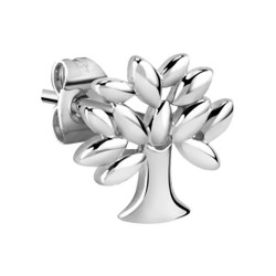 бижутерия,le,petite,story,stud,tree,of,life,earrings,silver