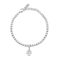 бижутерия,le,petite,story,tennis,family,steel,crys,bracelet,silver