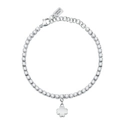 бижутерия,le,petite,story,tennis,friendship,cryst,4,leaf,bracelet,silver,(silver)