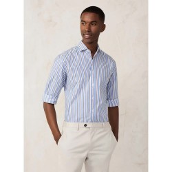риза,с,дълъг,ръкав,мъжки,ризи,façonnable,fm301846,long,sleeve,shirt,blue,brown,(blue)