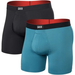 боксерки,мъжко,бельо,saxx,underwear,multi,sport,mesh,brief,fly,boxers,2,units,hydro,blue,faded,black,(blue,black)