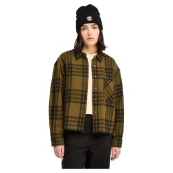 риза,с,дълъг,ръкав,дамски,блузи,дамски,ризи,timberland,midweight,flannel,pocket,long,sleeve,shirt,green
