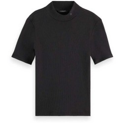 Тениска Scotch & soda 179219 short sleeve T-shirt - Black (Black) тениска,мъжки,тениски,дамски,тениски,scotch,&,soda,179219,short,sleeve,t,shirt,black,(black)