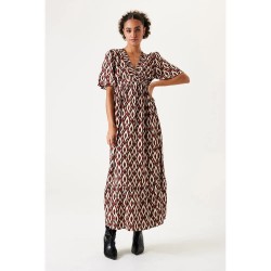 рокля,дамски,поли,и,рокли,garcia,s40081,short,sleeve,long,dress,multicolor