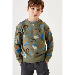 блуза,детски,блузи,garcia,t45660,sweatshirt,green,(beetle)