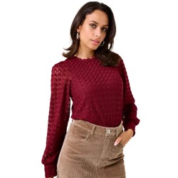 тениска,дамски,тениски,garcia,v40213,long,sleeve,t,shirt,cabernet,(red)