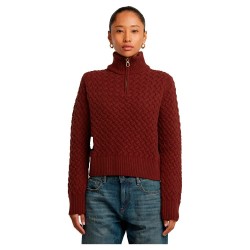 блуза,дамски,пуловери,дамски,плетени,дрехи,g,star,chunky,skipper,sweater,port,red,(red)