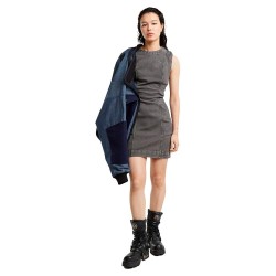 рокля,дамски,поли,и,рокли,g,star,shift,sleeveless,dress,grey