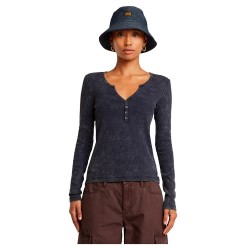 тениска,дамски,тениски,g,star,deep,henley,long,sleeve,t,shirt,blue
