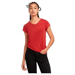 Тениска G-Star Eyben Slim V T 2.0 short sleeve T-shirt - Red (Baron) тениска,дамски,тениски,g,star,eyben,slim,v,t,2.0,short,sleeve,t,shirt,red,(baron)