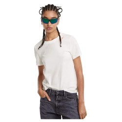 тениска,дамски,тениски,g,star,faux,embro,logo,r,t,short,sleeve,t,shirt,white,(lt,chalk)