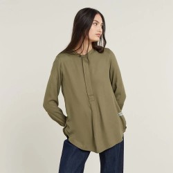 риза,с,дълъг,ръкав,дамски,ризи,мъжки,ризи,g,star,placket,long,sleeve,shirt,green,(antic,green)