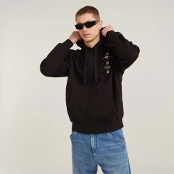 блуза,мъжки,пуловери,g,star,poster,back,full,zip,sweatshirt,black