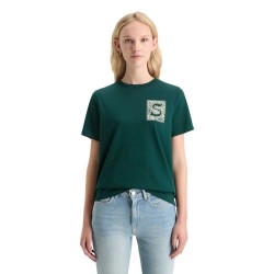 тениска,дамски,тениски,scotch,&,soda,178184,short,sleeve,t,shirt,green,(cypress,green)