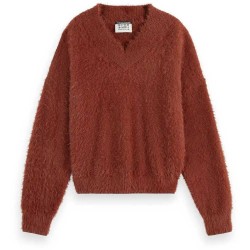 блуза,дамски,пуловери,дамски,плетени,дрехи,scotch,&,soda,178231,v,neck,sweater,red