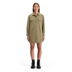 рокля,дамски,поли,и,рокли,scotch,&,soda,178235,long,sleeve,short,dress,green