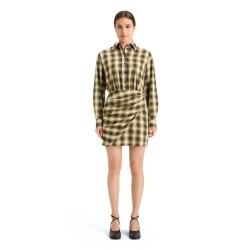 рокля,дамски,поли,и,рокли,scotch,&,soda,178240,long,sleeve,short,dress,green