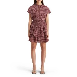 рокля,дамски,поли,и,рокли,scotch,&,soda,178560,short,sleeve,short,dress,red