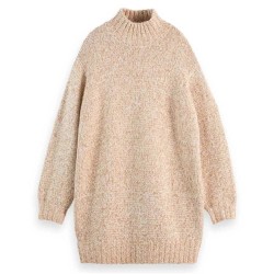 рокля,дамски,поли,и,рокли,scotch,&,soda,178921,long,sleeve,midi,dress,beige