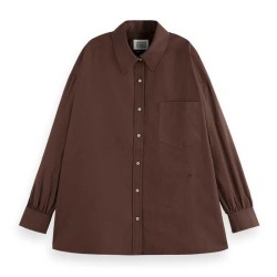 риза,с,дълъг,ръкав,дамски,блузи,дамски,ризи,scotch,&,soda,180399,long,sleeve,shirt,brown