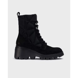 дамски,боти,дамски,високи,обувки,за,ходене,wonders,silver,booties,black