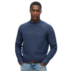 блуза,мъжки,пуловери,superdry,chunky,raglan,sweater,nautical,navy,(blue)