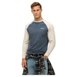 тениска,мъжки,тениски,superdry,essential,logo,baseball,long,sleeve,t,shirt,lauren,navy,white,sand,(blue)