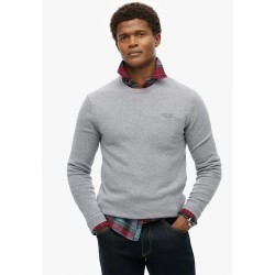блуза,мъжки,пуловери,superdry,essential,slim,fit,sweater,grey,(cloud,grey,marl)