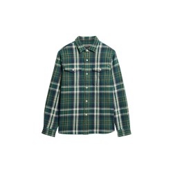 карирана,риза,мъжки,ризи,superdry,merchant,heavy,checked,long,sleeve,shirt,merchant,check,green,(green)