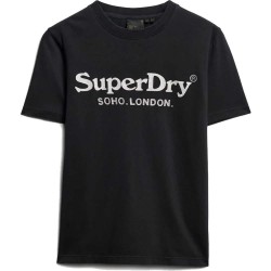 тениска,дамски,тениски,superdry,metallic,venue,relaxed,short,sleeve,t,shirt,black,(jet,black)
