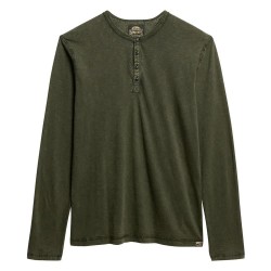 тениска,мъжки,тениски,superdry,slub,grandad,long,sleeve,t,shirt,green,(surplus,goods,olive,green)