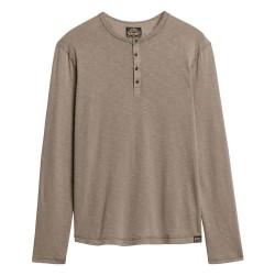 тениска,мъжки,тениски,superdry,slub,grandad,long,sleeve,t,shirt,walnut,brown,(brown)